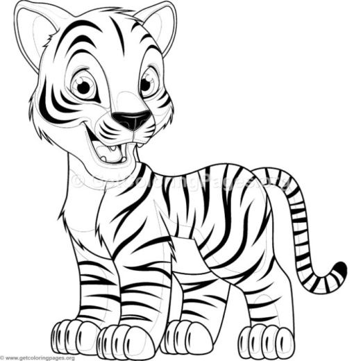 Baby Tiger Coloring Pages
 Baby Tiger Coloring Pages Getcoloringpages Sketch