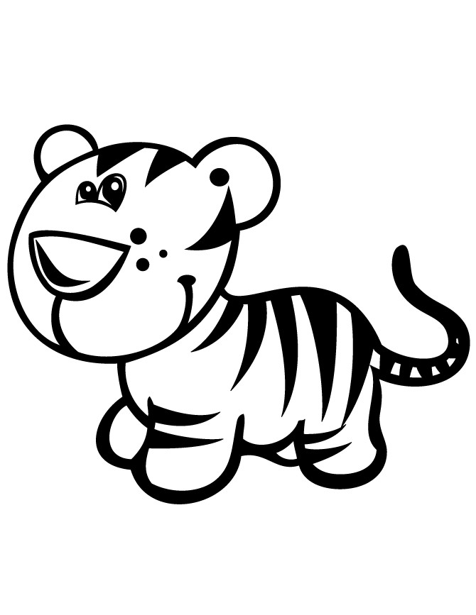 Baby Tiger Coloring Pages
 Cute Baby Tiger Coloring Pages Coloring Home