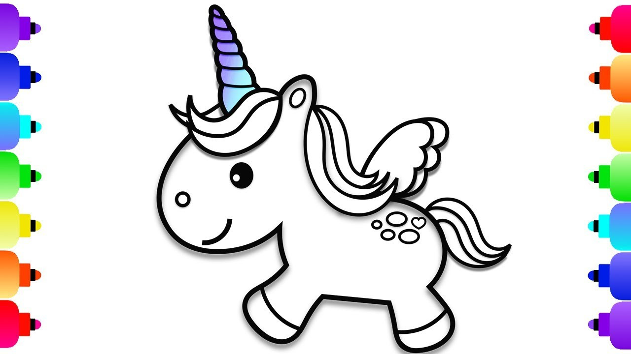Baby Unicorn Coloring Pages
 How to Draw a Baby Unicorn