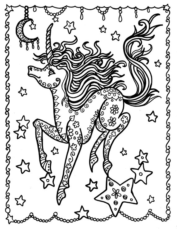 Baby Unicorn Coloring Pages
 Unicorn Baby Coloring Page Fantasy coloring pages Adult