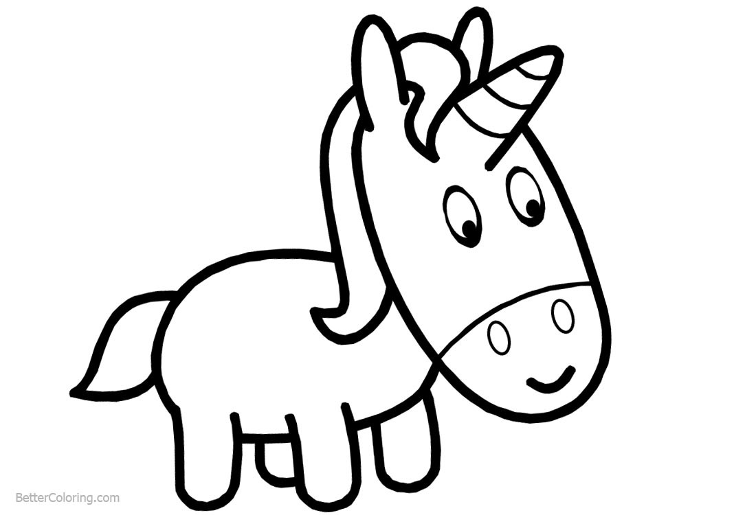Baby Unicorn Coloring Pages
 Baby Unicorn Coloring Pages Free Printable Coloring Pages