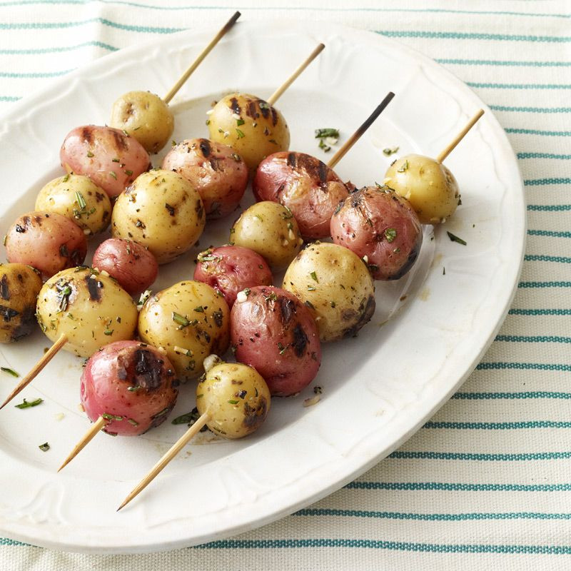 Baby White Potatoes Recipes
 Rosemary and Garlic Grilled Baby Potato Skewers