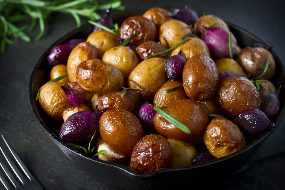 Baby White Potatoes Recipes
 Roasted Baby Potatoes with Thyme and Rosemary