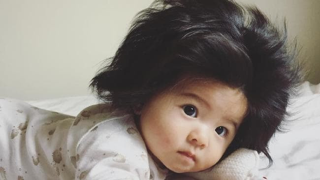 Baby With Big Hair
 Baby girl with huge hair has 40 000 Instagram followers