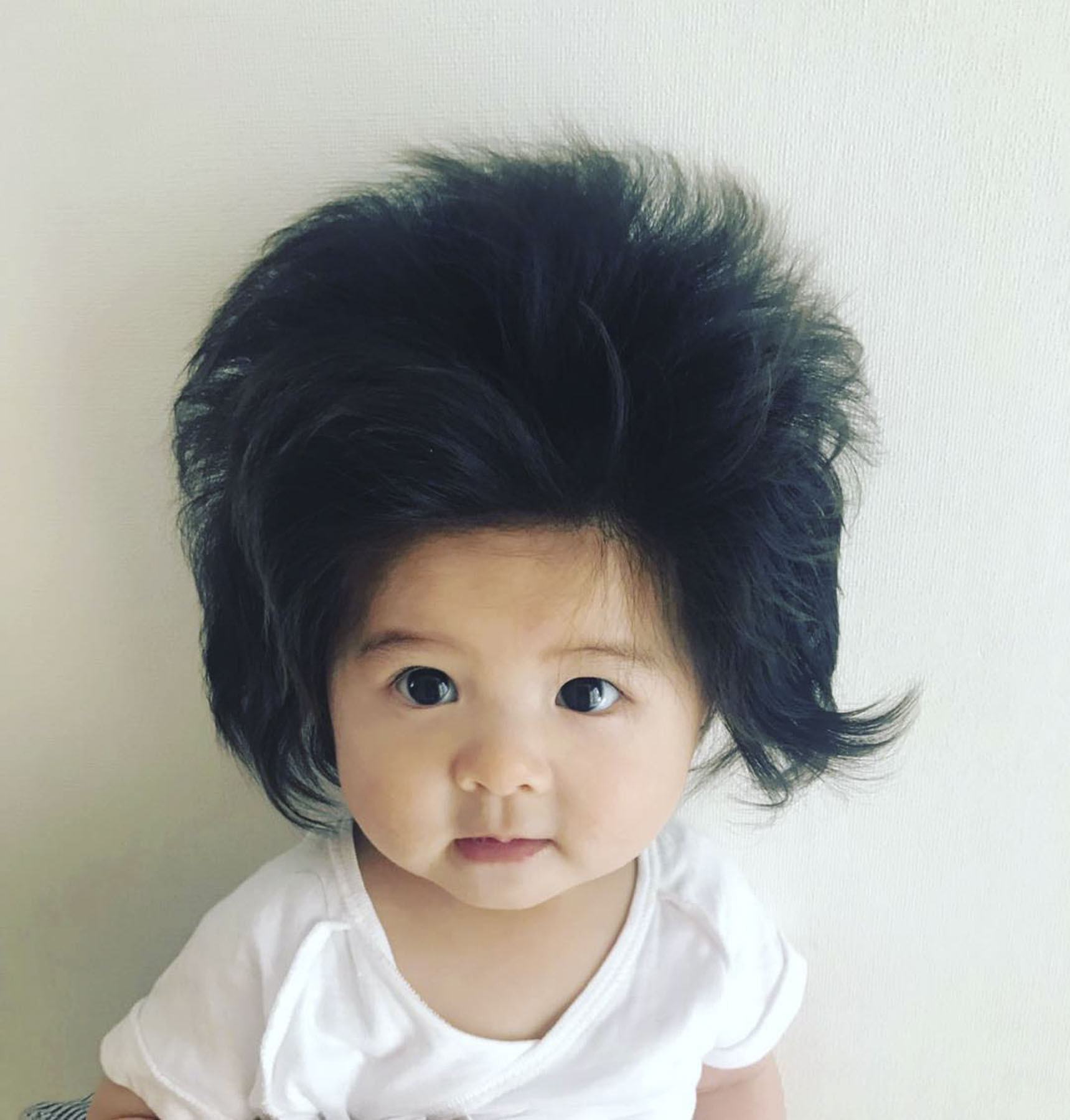 Baby With Big Hair
 This Baby s Massive Hair Will Make Your Day