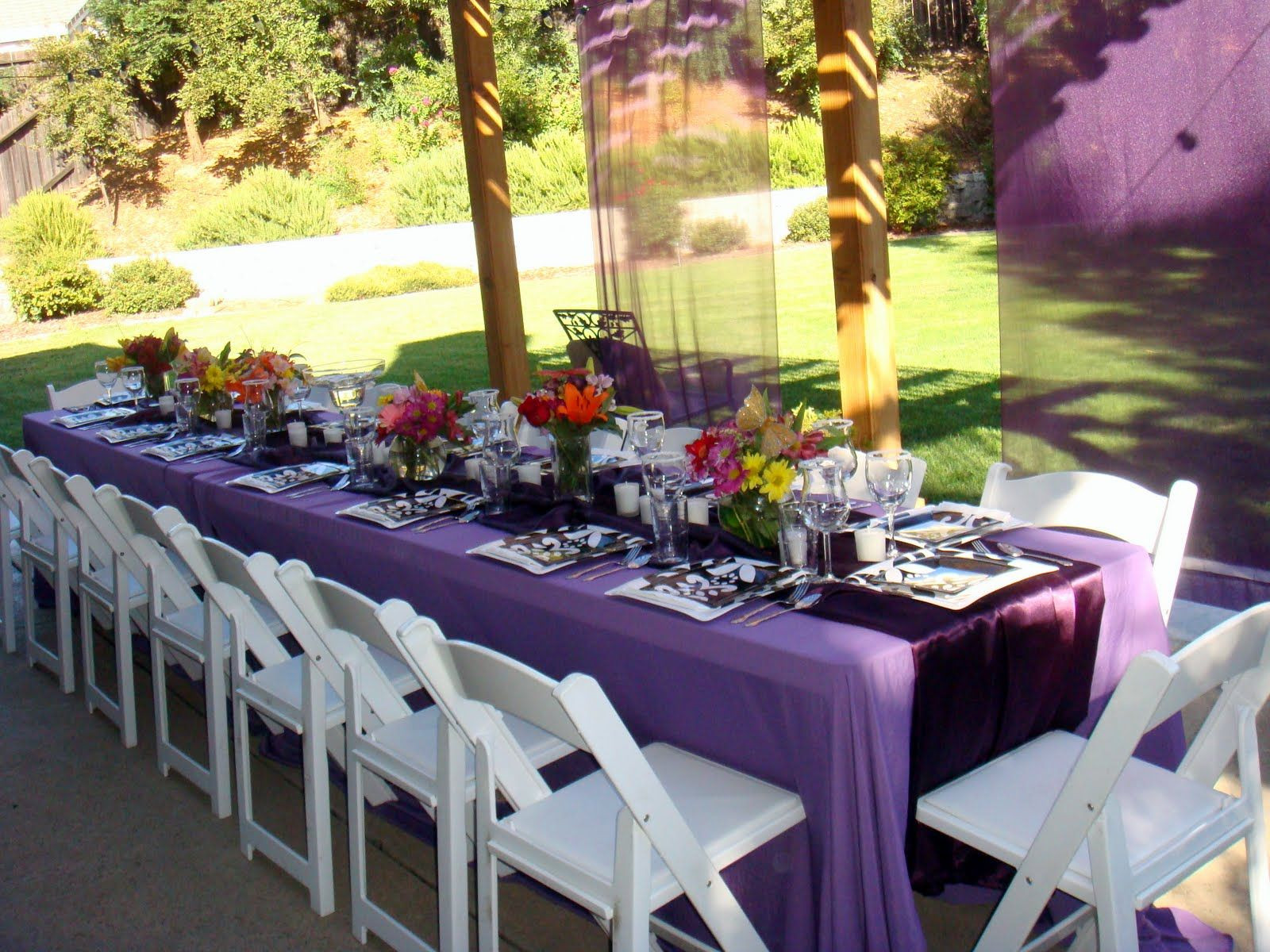 Bachelor Graduation Backyard Party Decorating Ideas
 tablescapes for outdoor graduation party