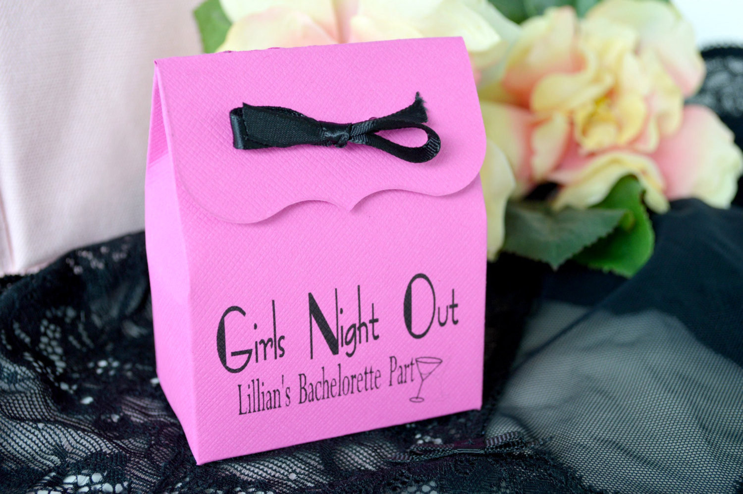 Bachelorette Party Bag Ideas
 Bachelorette Party Favor Bags with Ribbon DIY Favor Kit