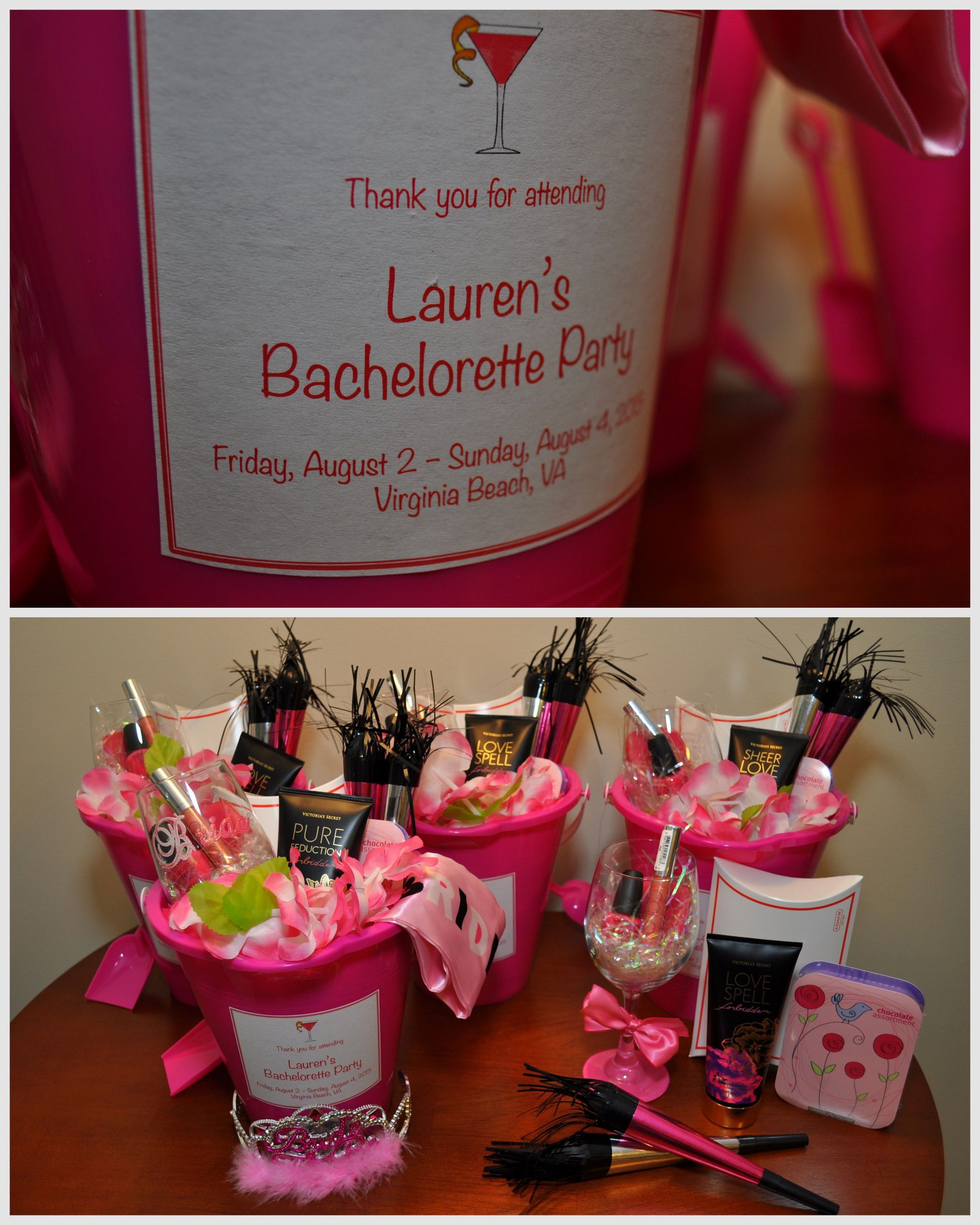 Bachelorette Party Goodie Bag Ideas Beachy
 Wel e ts goo bags for my sister and all her guests