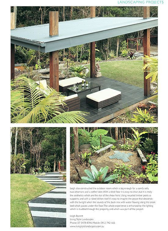 Backyard Living Magazine
 Queensland Homes Outdoor Living Magazine Cover