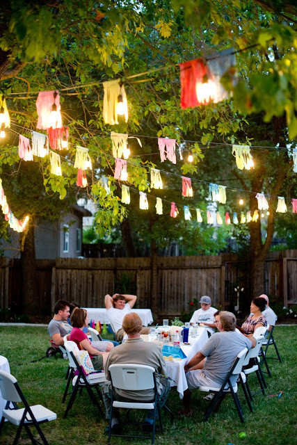 Backyard Party Ideas Decorating
 Domestic Fashionista Backyard Fall Celebration