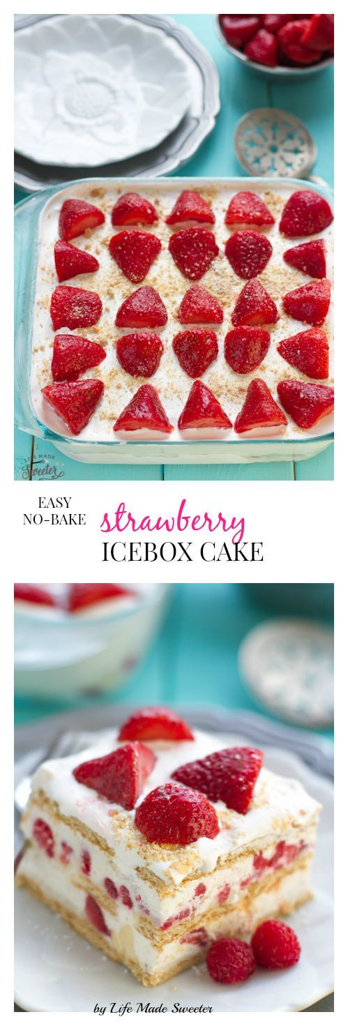 Baked Cakes &amp; Gourmet Desserts Llc
 Strawberry Cheesecake Icebox Cake a pletely no bake