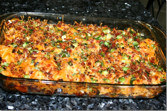 Baked Potato And Chicken Casserole
 Cook Lisa Cook Loaded Potato & Buffalo Chicken Casserole