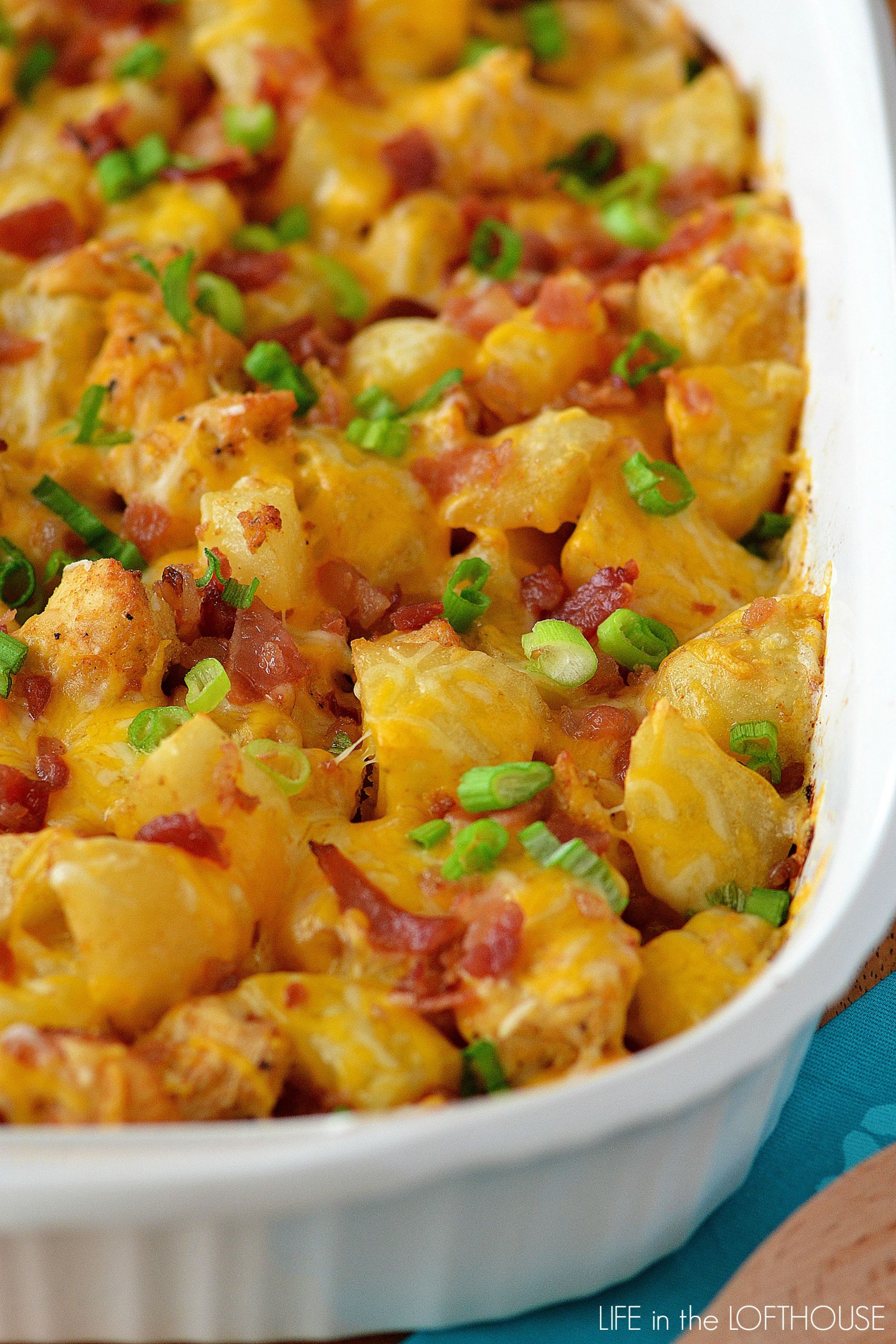 Baked Potato And Chicken Casserole
 Loaded Chicken and Potato Casserole