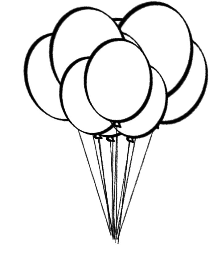 Balloon Coloring Pages Printable
 Free Printable Balloons ClipArt Best