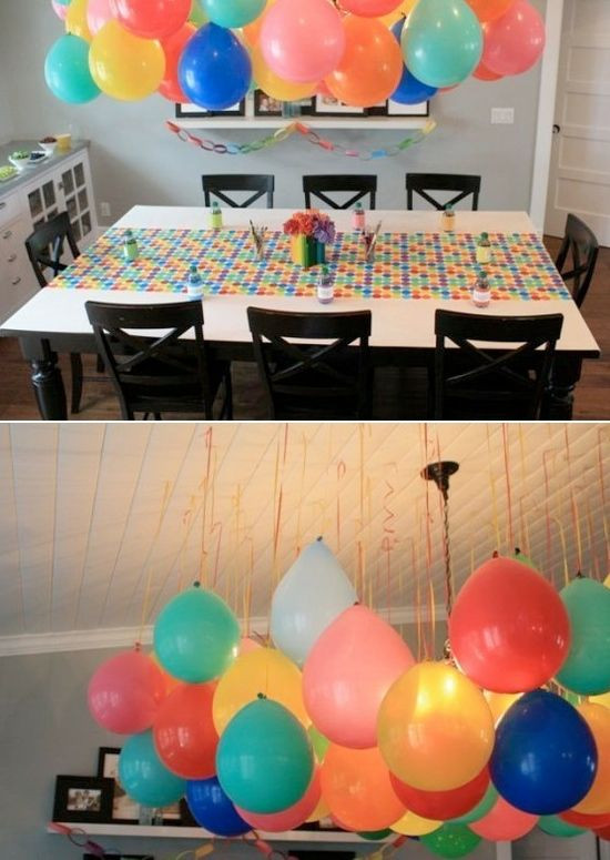 Balloon Decoration For Birthday Party
 DIY Birthday Décor Ideas