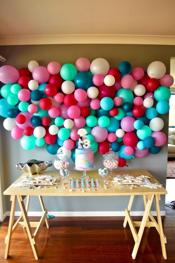 Balloon Decoration For Birthday Party
 What are some simple birthday balloons decoration ideas at