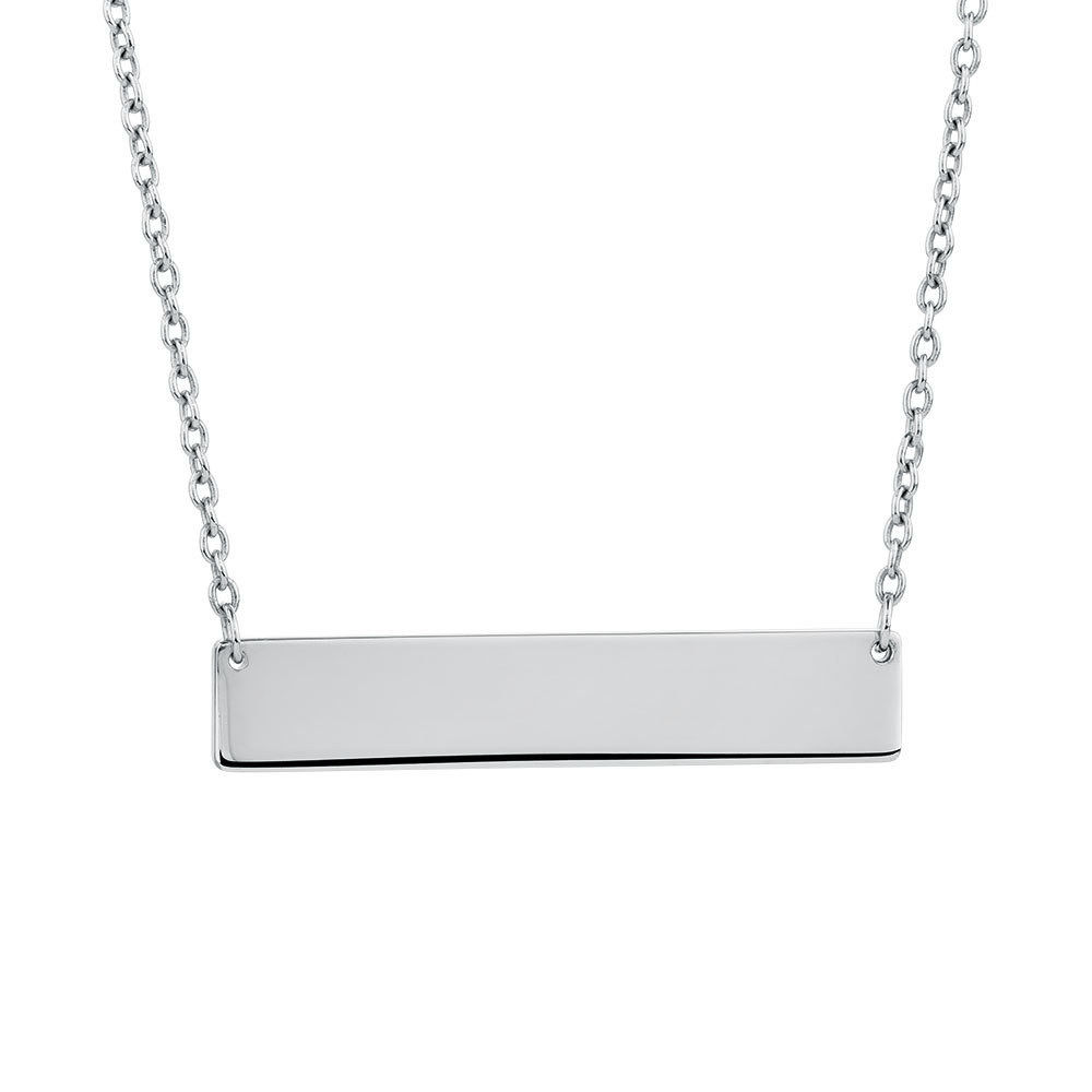 Bar Necklace Silver
 Bar Necklace in Sterling Silver