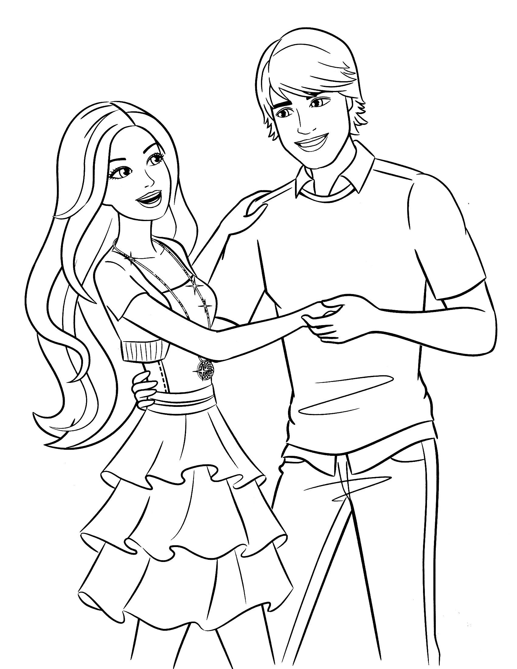 Barbie Coloring Pages For Girls
 Pin de Erica Heitz em Coloring Pages