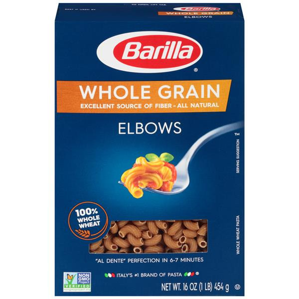 Barilla Whole Grain Spaghetti
 Barilla Whole Grain Elbows