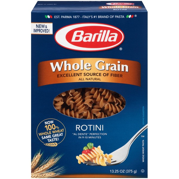 Barilla Whole Grain Spaghetti
 Barilla Whole Grain Rotini Pasta from Safeway Instacart