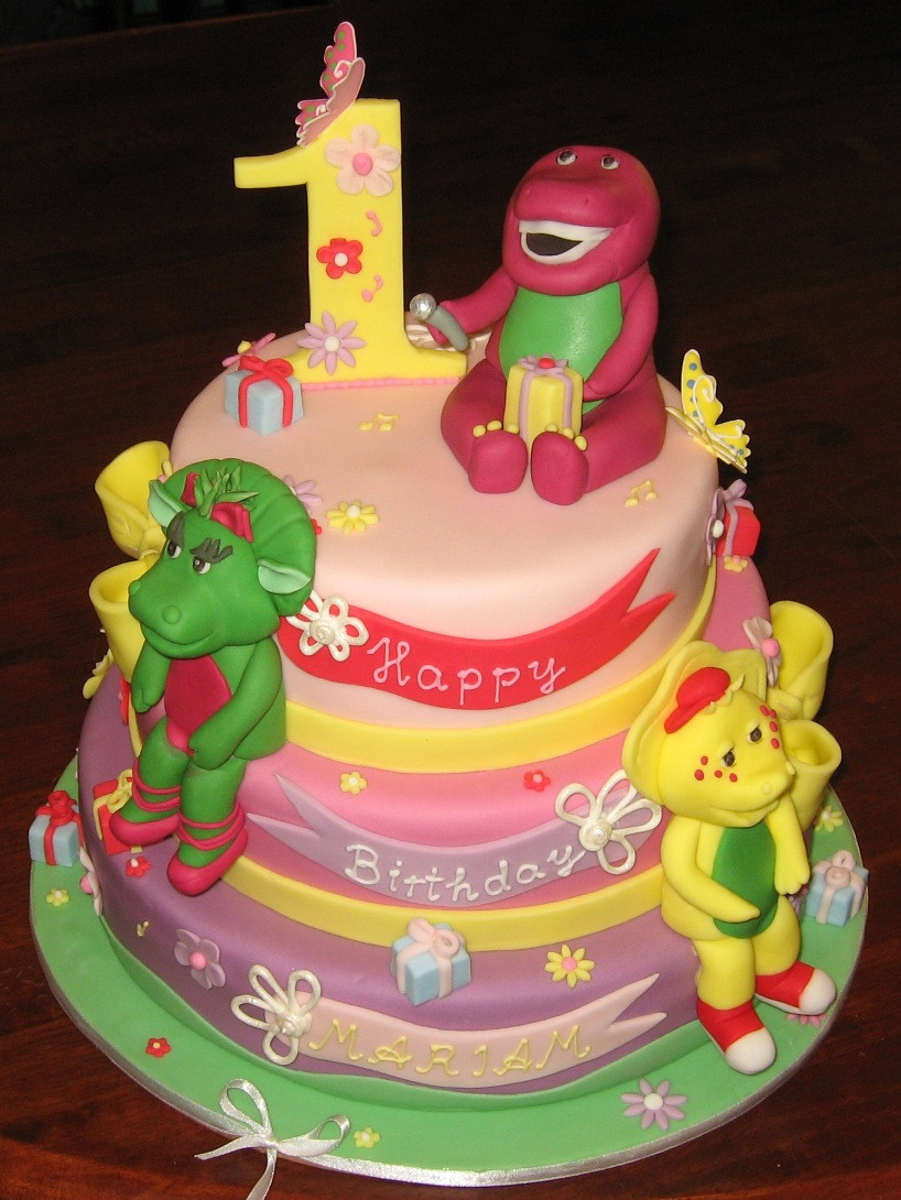Barney Birthday Cakes
 Let Them Eat Cake Three Tier Barney Cake