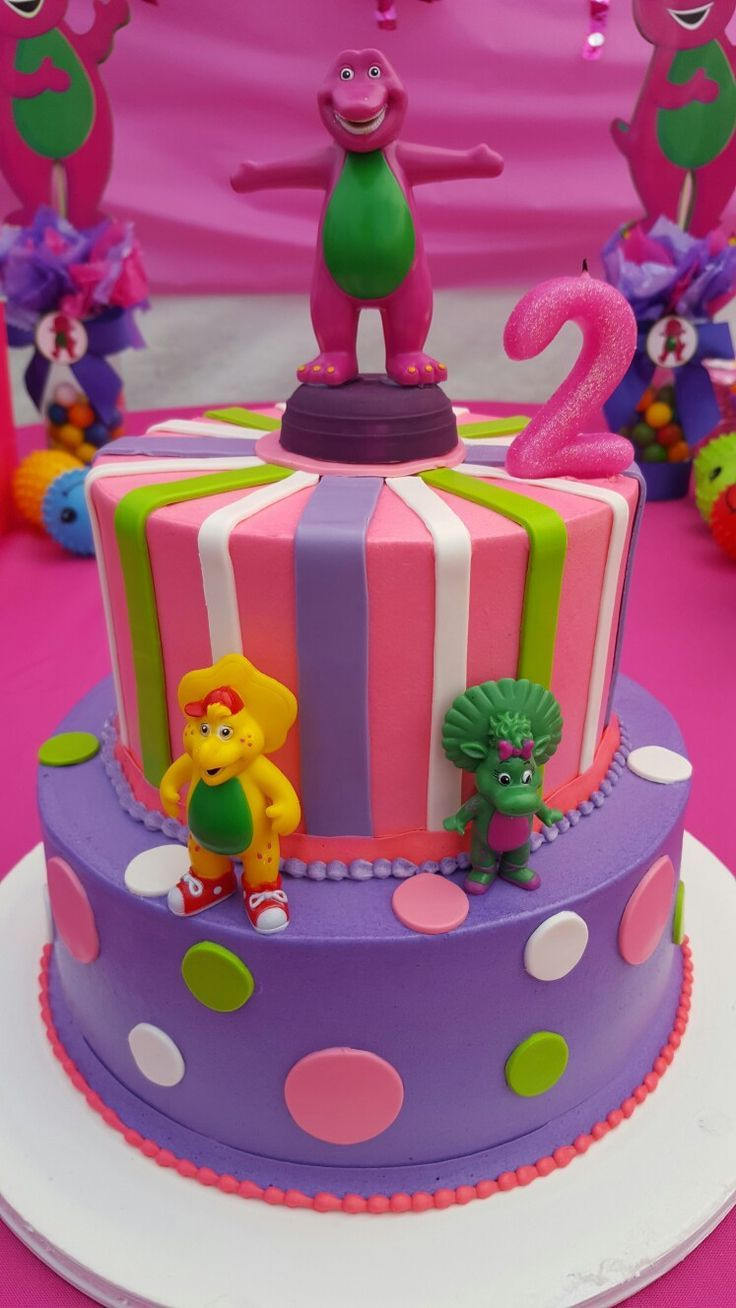 Barney Birthday Cakes
 Barney theme birthday cake for Audrey s birthday party in