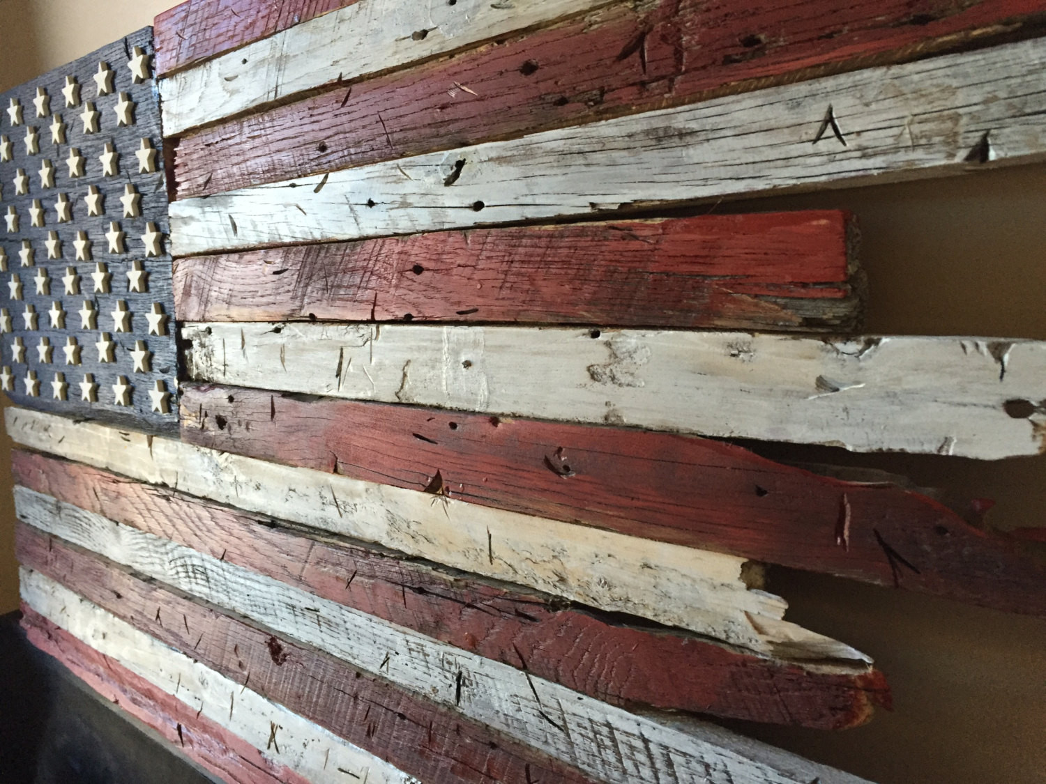 Barnwood Craft Ideas
 Wooden flag Barn wood wood flag Rustic wood flag American