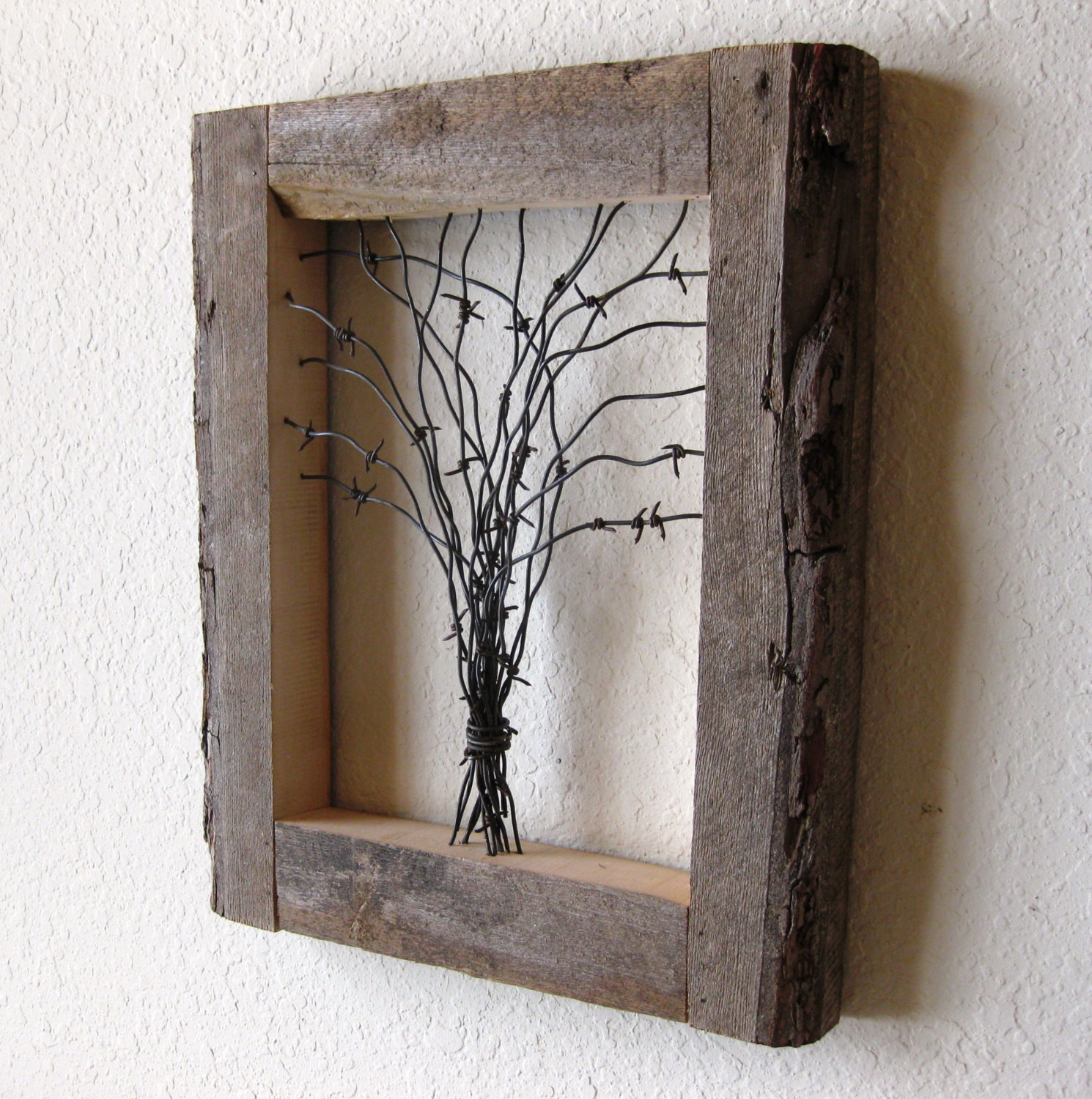 Barnwood Craft Ideas Unique Reclaimed Barn Wood And Barbed Wire Tree Wall Art Of Barnwood Craft Ideas 