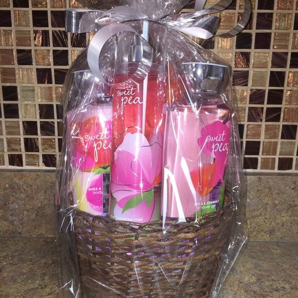Bath And Body Gift Basket Ideas
 Bath and body works sweet pea All full sized bath and