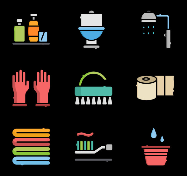 Bathroom Clipart For Kids
 Toilet Icons 2 570 free vector icons