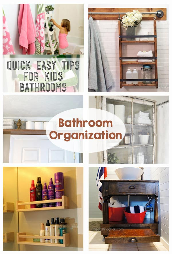 Bathroom Organization DIY
 Bathroom Organization The Crafting Chicks