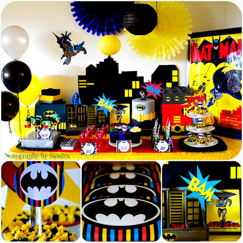 Batman Birthday Decorations
 Top That Retro Batman Inspired Dessert Table Top That