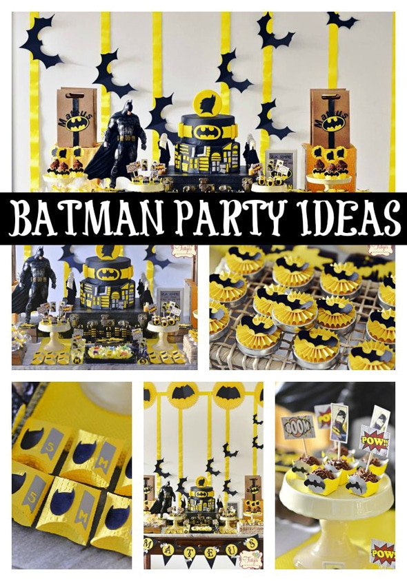 Batman Birthday Decorations
 Batman Themed Birthday Party Pretty My Party Party Ideas
