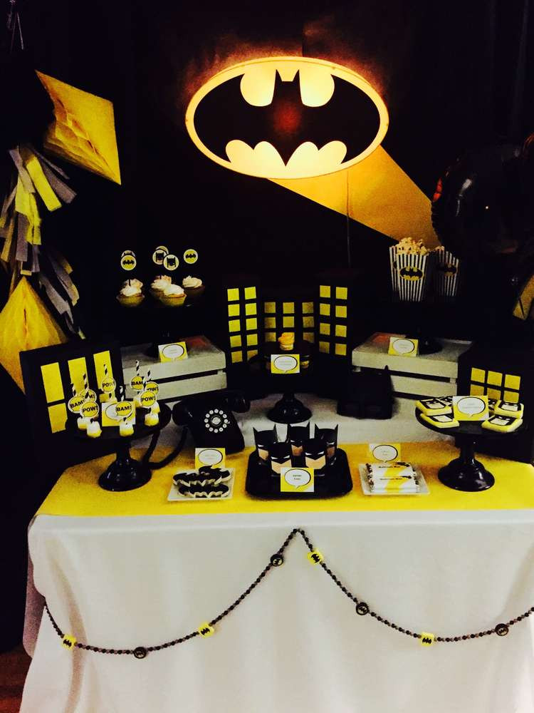 Batman Birthday Decorations
 Batman Birthday Party Ideas 1 of 15