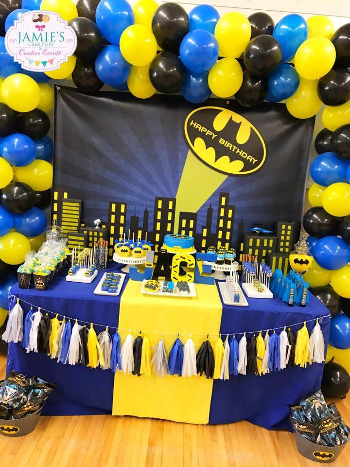 Batman Birthday Decorations
 Batman Birthday Party Ideas — The Iced Sugar Cookie