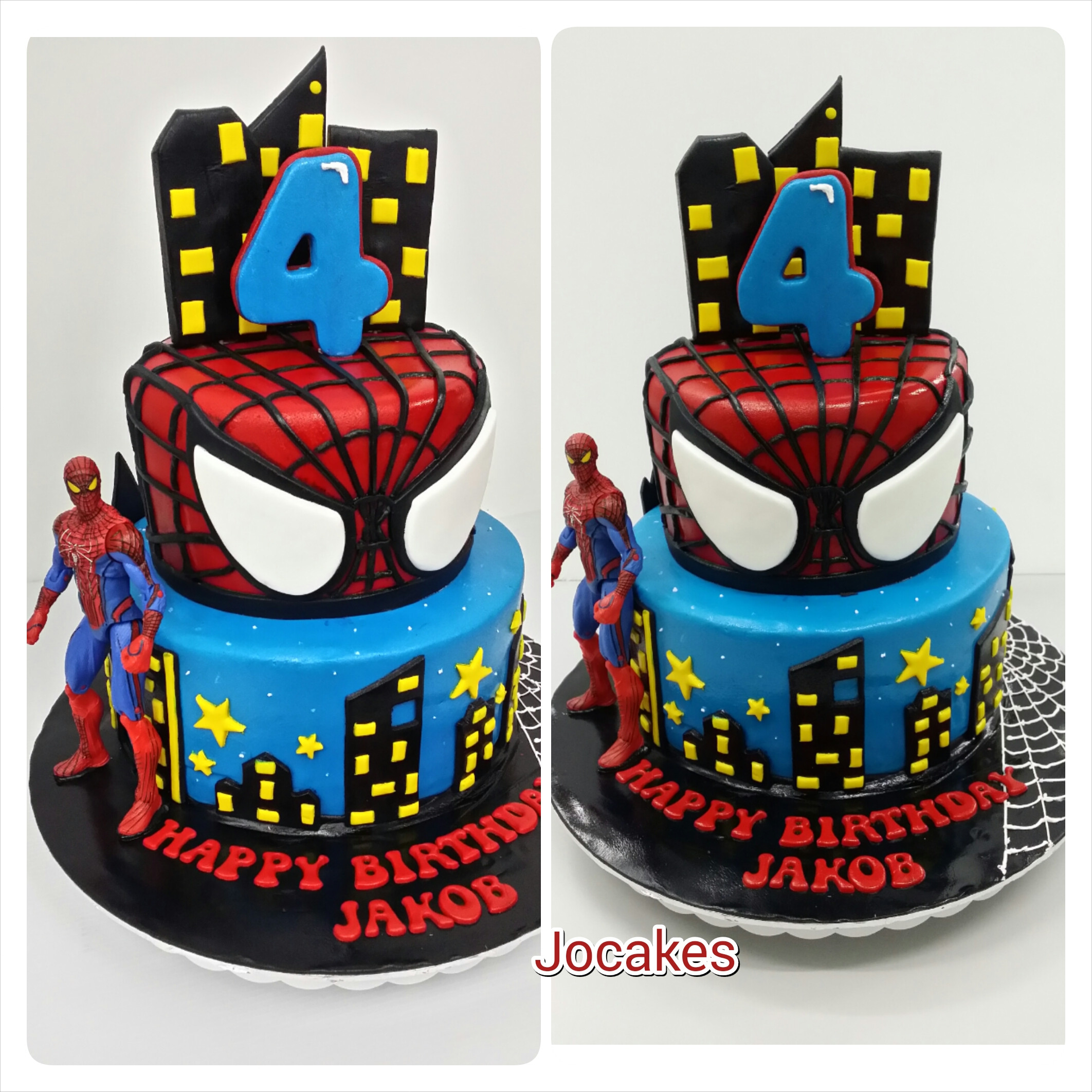Batman Birthday Party Ideas 4 Year Old
 Spiderman cake for 4 year old Jakob