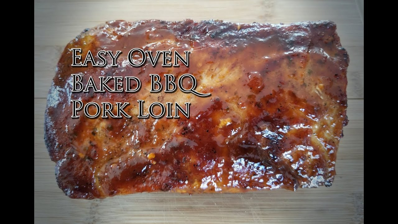 Bbq Pork Loin Oven
 Easy Baked BBQ Pork Loin