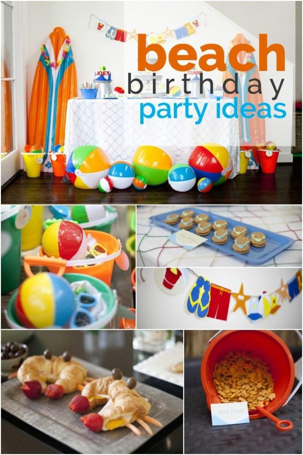 Beach Party Decorations Ideas
 A Boy’s Beach Birthday Party Spaceships and Laser Beams