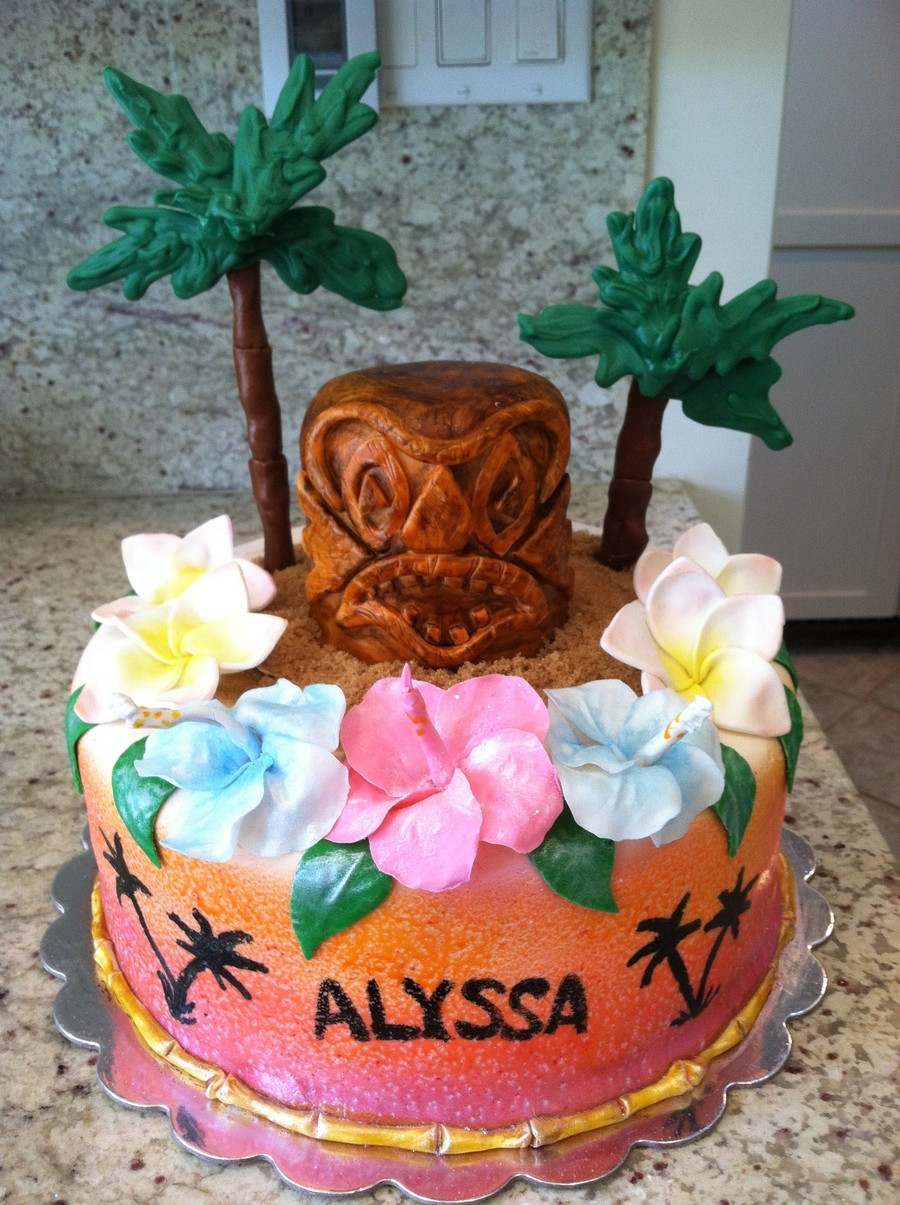 Beach Party Ideas For 12 Year Olds
 Hawaiian Themed Cake CakeCentral