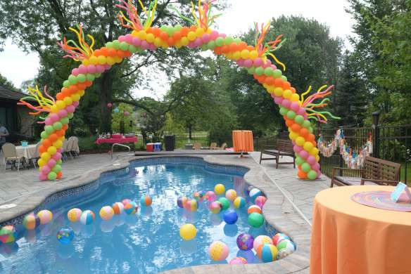 Beach Party Ideas For 12 Year Olds
 summer pool party cinco de mayo pink orange yellow