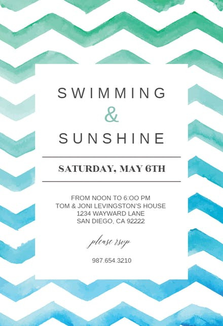 Beach Party Ideas For 12 Year Olds
 Pool Party Invitation Templates Free