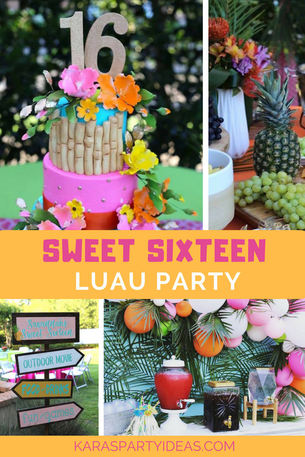 Beach Party Ideas For Sweet 16
 Kara s Party Ideas Sweet 16 Luau