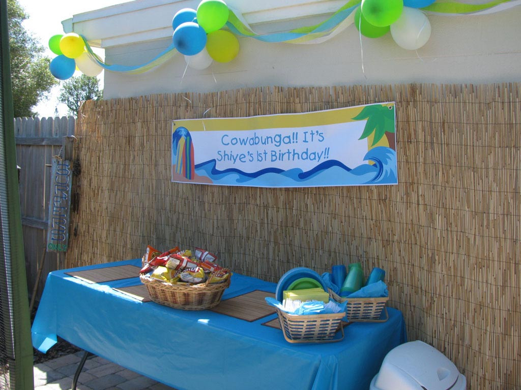Beach Theme Party Decorating Ideas
 Beach Themed 1st Birthday Party