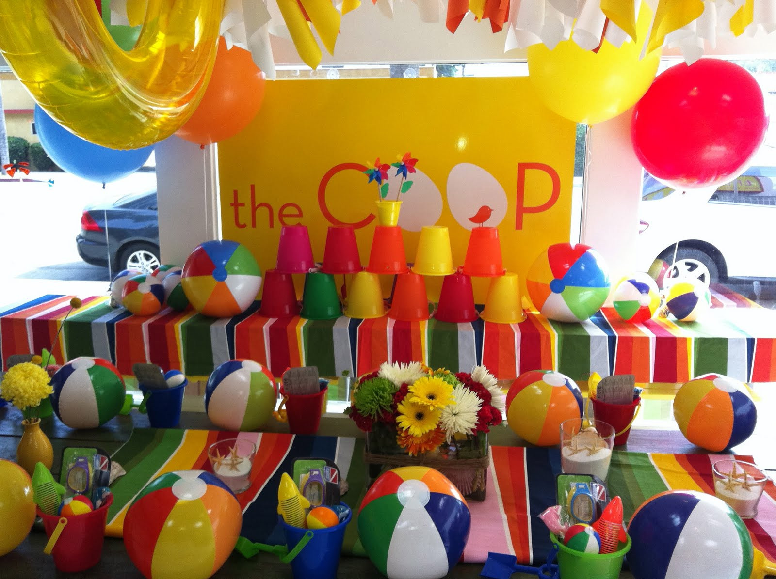 Beach Theme Party Decorating Ideas
 the COOP SUMMER BEACH BALL PARTY