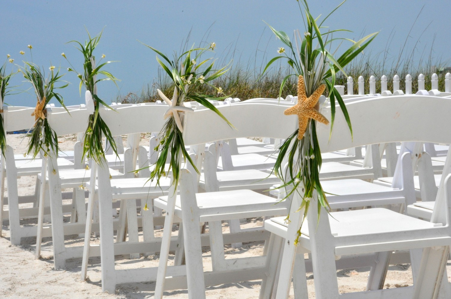 Beach Wedding Decoration
 Beach Wedding Aisle Chair Decoration Beach Wedding Starfish