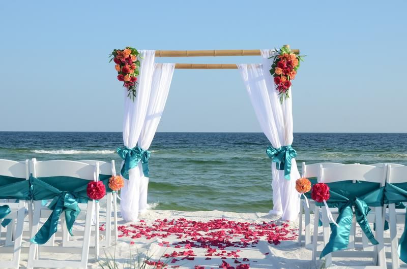 Beach Weddings Destin Fl
 cheap beach weddings Destin Florida bamboo wedding arbor