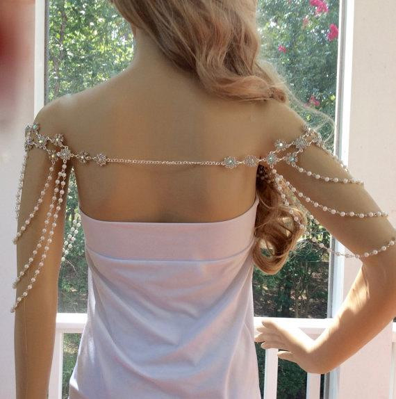 Beaded Body Jewelry
 Bridal Body Jewelry Beaded Body Jewelry Beaded Chain by ctroum