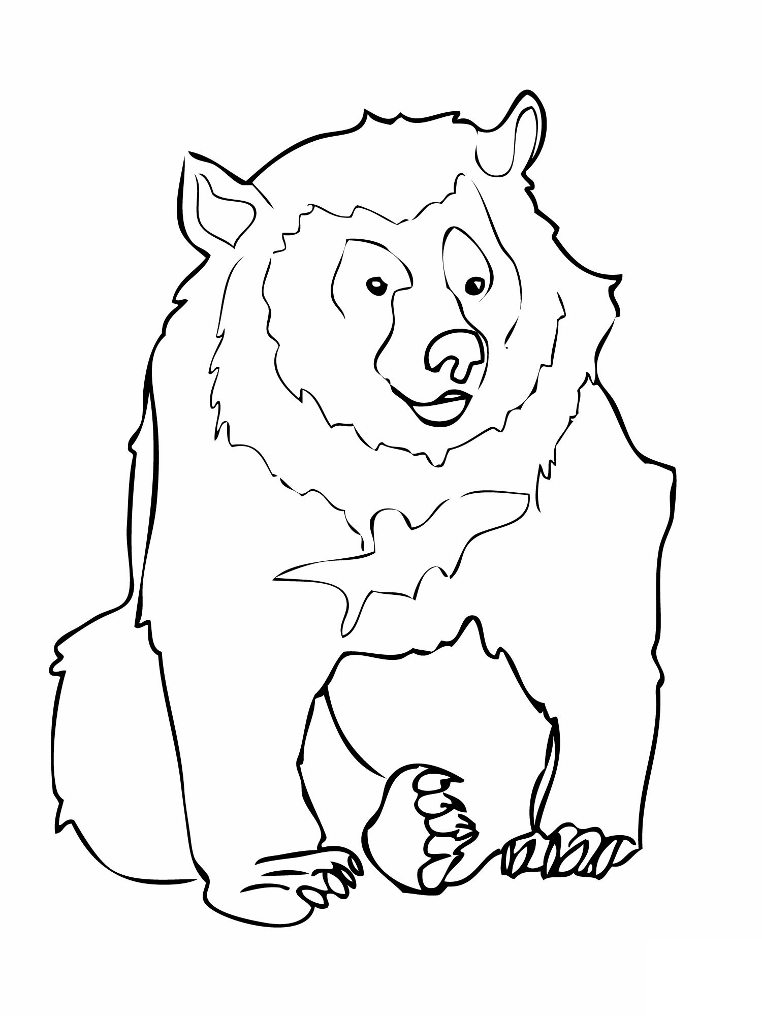 Bear Coloring Pages For Kids
 Free Printable Bear Coloring Pages For Kids
