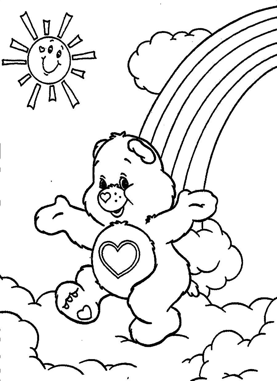 Bear Coloring Pages For Kids
 Free Printable Care Bear Coloring Pages For Kids