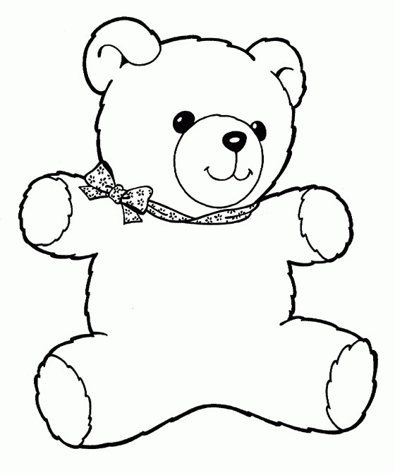 Bear Coloring Pages For Kids
 Teddy Bear Coloring Pages For Kids